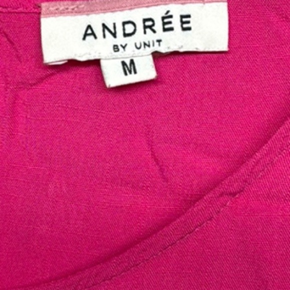 ANDREE BY UNIT Pink Ruffled Flutter Sleeve Blouse - Picture 3 of 4